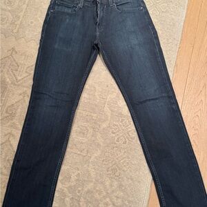 PAIGE Men's Deep Indigo Straight Jeans